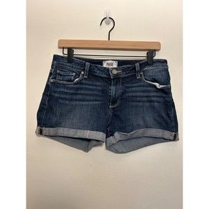 PAIGE Jimmy Jimmy Shorts Dark Wash Cuffed Shorts Size 28/6